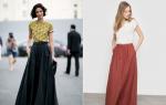 Skirt to the floor - the most beautiful and fashionable models