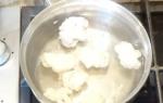 Harvested pickled cauliflower for the winter, instant recipes