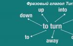 Irregular verbs turn