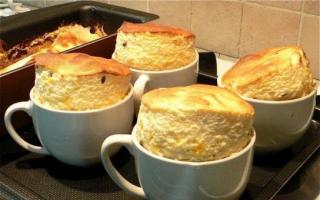 Chicken soufflé in the oven: a great recipe