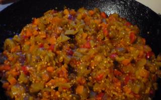 Eggplant caviar for the winter - best recipes for home